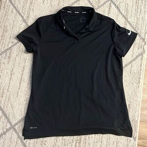 Womens Black Nike Polo large